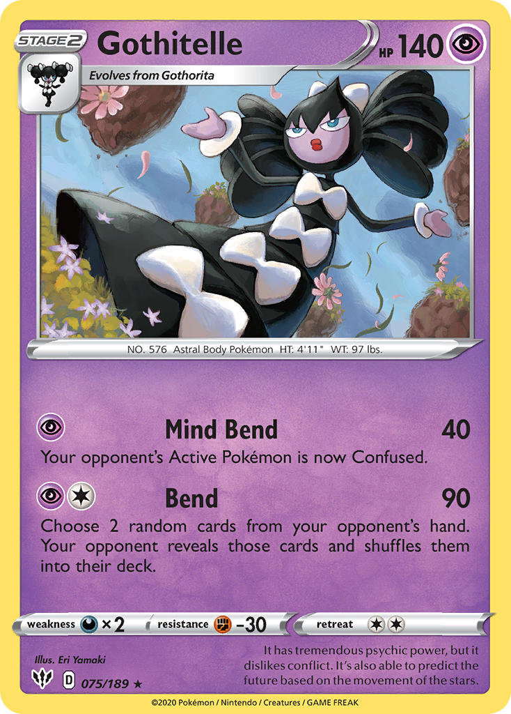 Gothitelle 075/189 Non-Holo Rare - MissingNo.