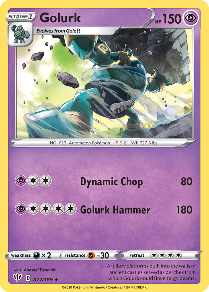 Golurk 077/189 Non-Holo Rare - MissingNo.