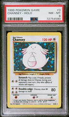 Chansey Holo 3 PSA 8