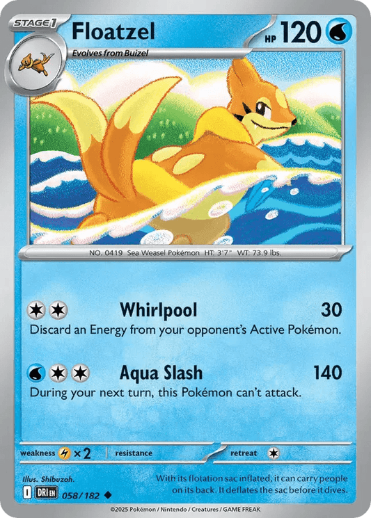 Floatzel 58/182 Uncommon - MissingNo.