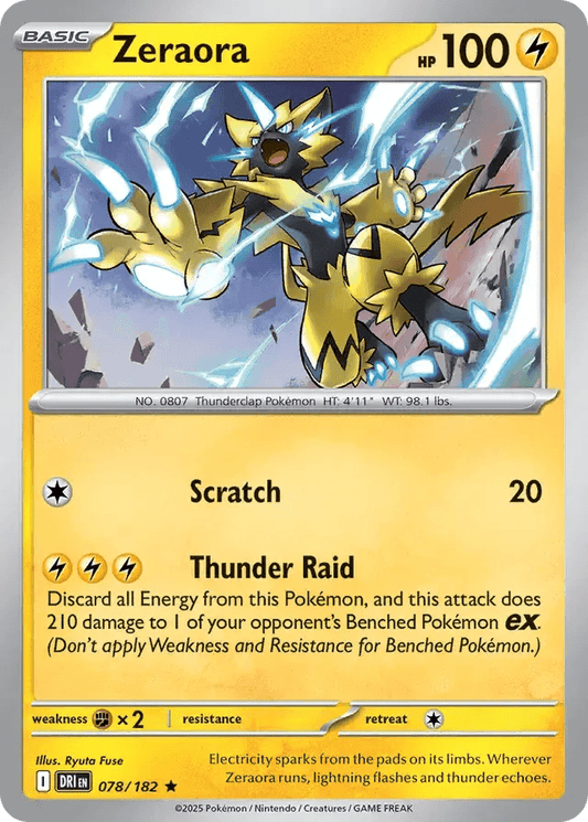 Zeraora 78/182 Holo Rare - MissingNo.