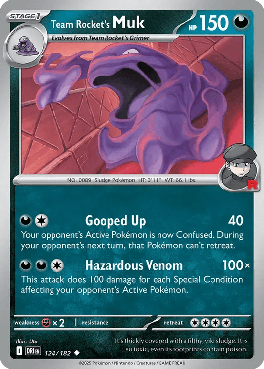 Team Rocket's Muk 124/182 Uncommon - MissingNo.