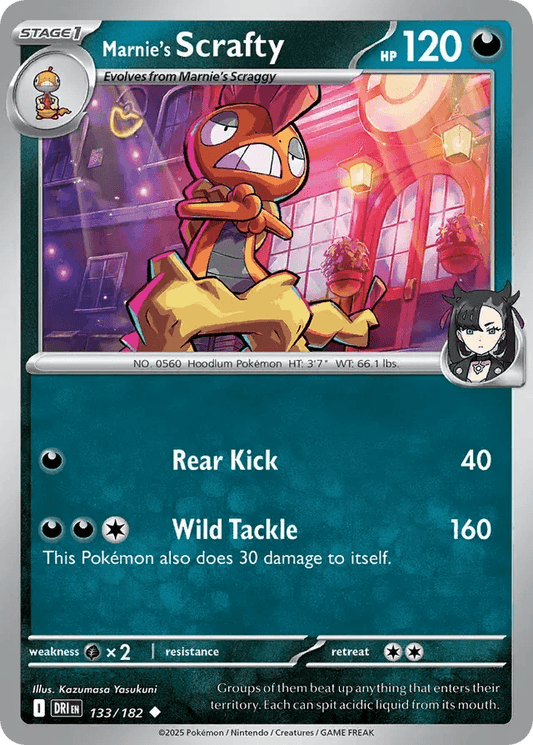 Marnie's Scrafty 133/182 Uncommon - MissingNo.