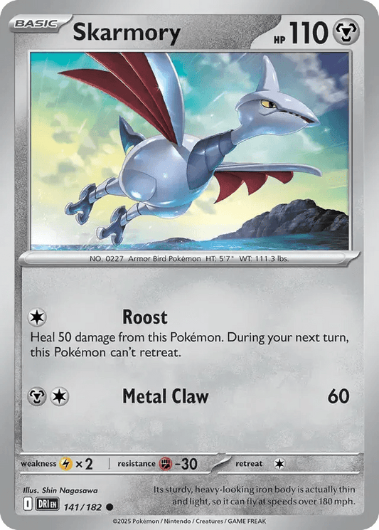 Skarmory 141/182 Common - MissingNo.