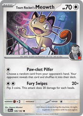 Team Rocket's Meowth 149/182 Common