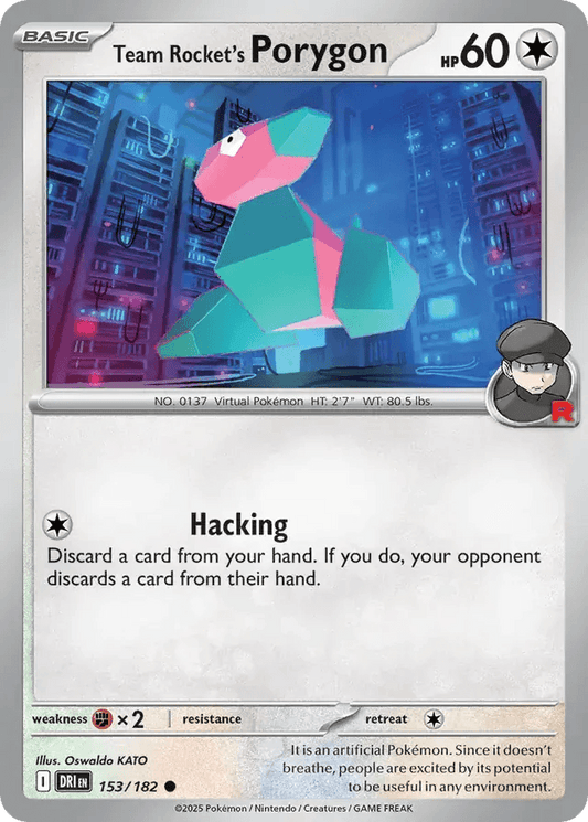 Team Rocket's Porygon 153/182 Common - MissingNo.