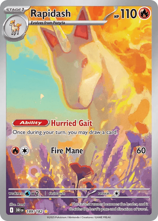 Rapidash 189/182 Illustration Rare - MissingNo.