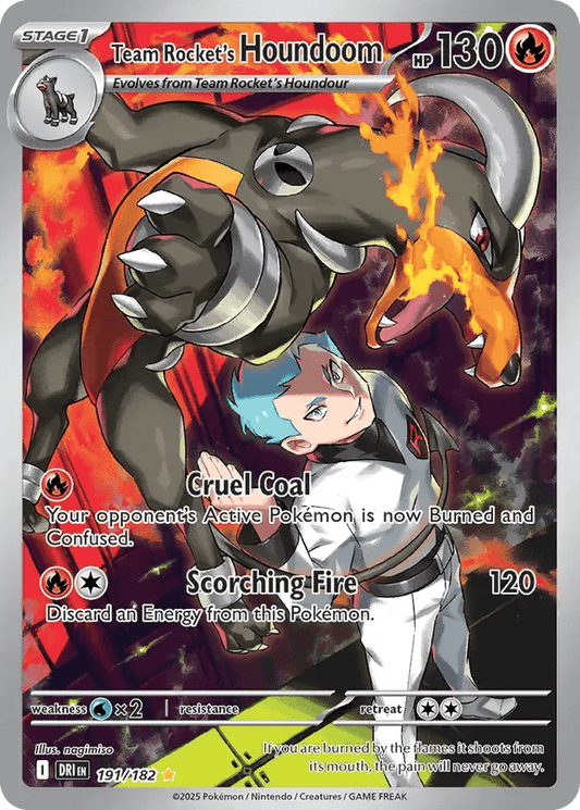 Team Rocket's Houndoom 191/182 Illustration Rare - MissingNo.
