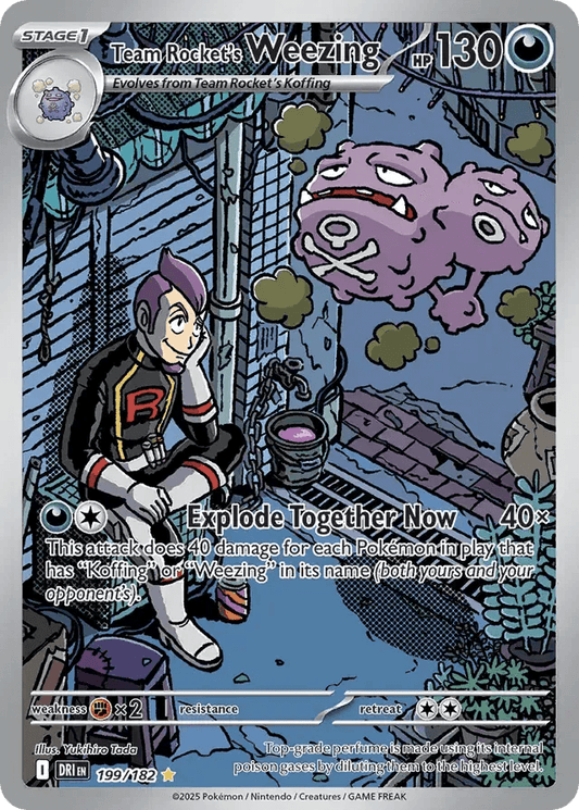 Team Rocket's Weezing 199/182 Illustration Rare - MissingNo.