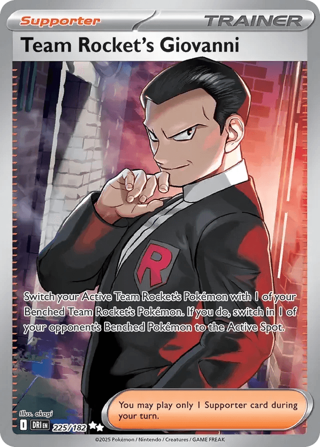Team Rocket's Giovanni 225/182 Ultra Rare - MissingNo.