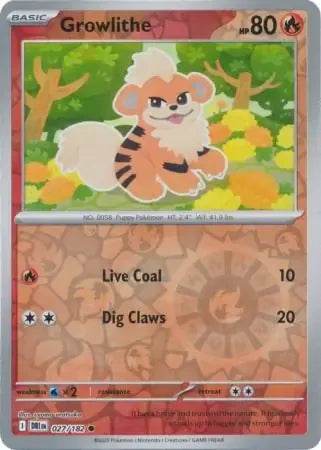 Growlithe 27/182 Reverse Common - MissingNo.