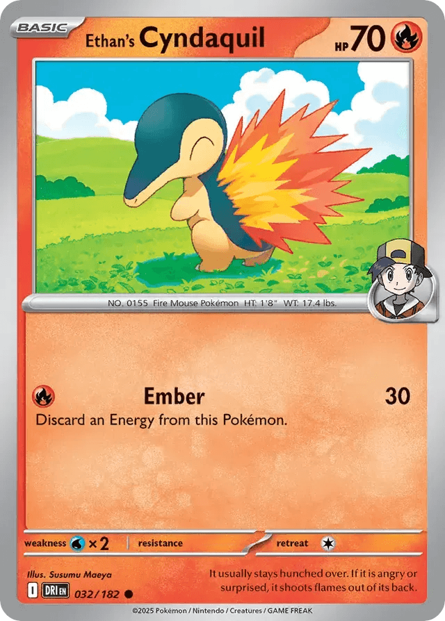 Ethan's Cyndaquil 32/182 Common - MissingNo.