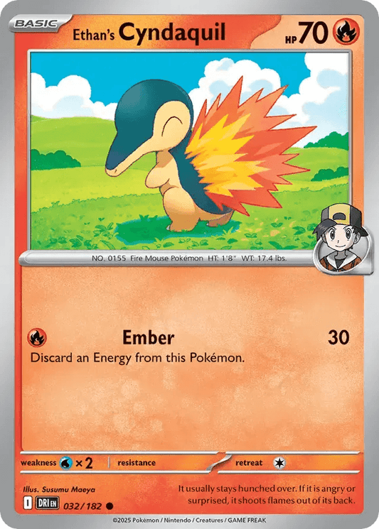 Ethan's Cyndaquil 32/182 Common - MissingNo.