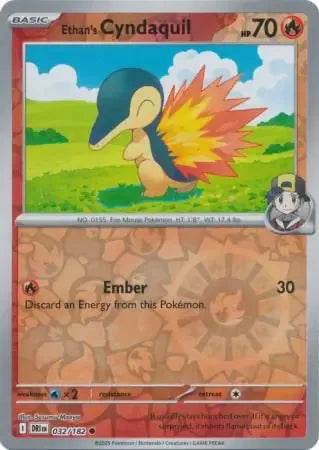 Ethan's Cyndaquil 32/182 Reverse Common - MissingNo.