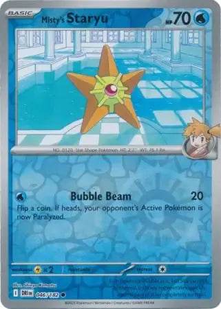 Misty's Staryu 46/182 Reverse Common - MissingNo.