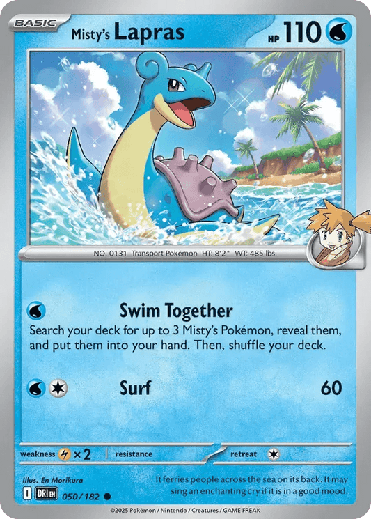 Misty's Lapras 50/182 Common - MissingNo.