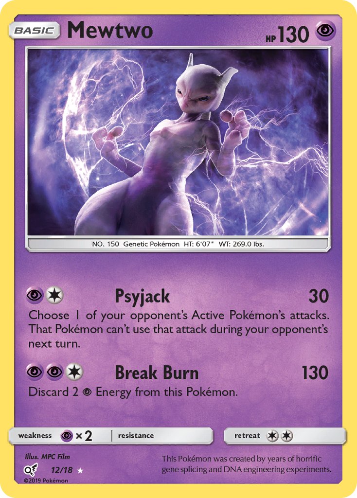 Mewtwo 12/18 Holo Rare - MissingNo.