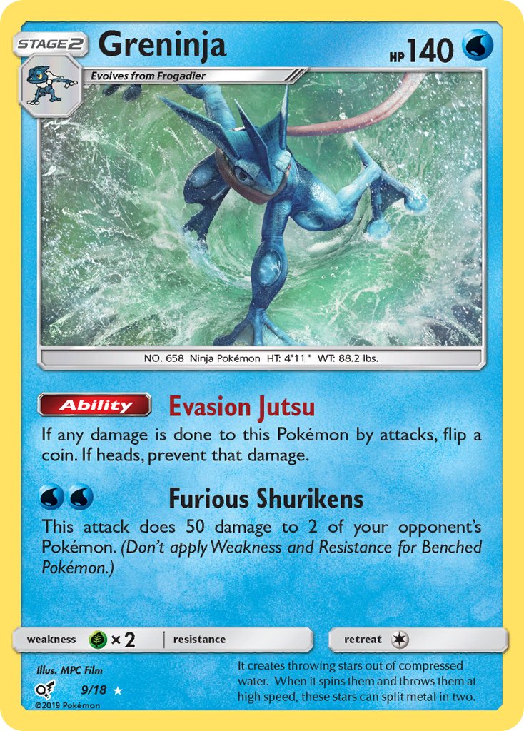 Greninja 9/18 Holo Rare - MissingNo.
