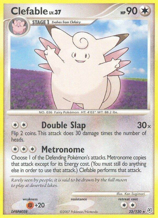 Clefable 22/130 Reverse Rare - MissingNo.