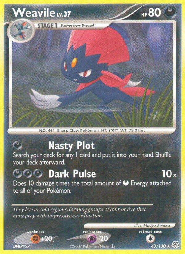 Weavile 40/130 Reverse Rare - MissingNo.