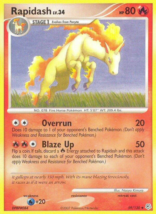 Rapidash 59/130 Reverse Uncommon - MissingNo.