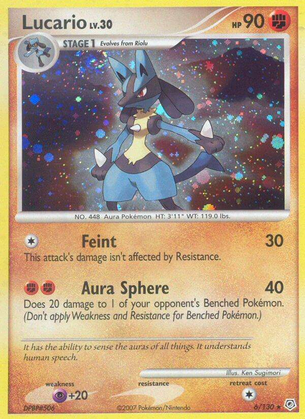 Lucario 6/130 Reverse Rare - MissingNo.