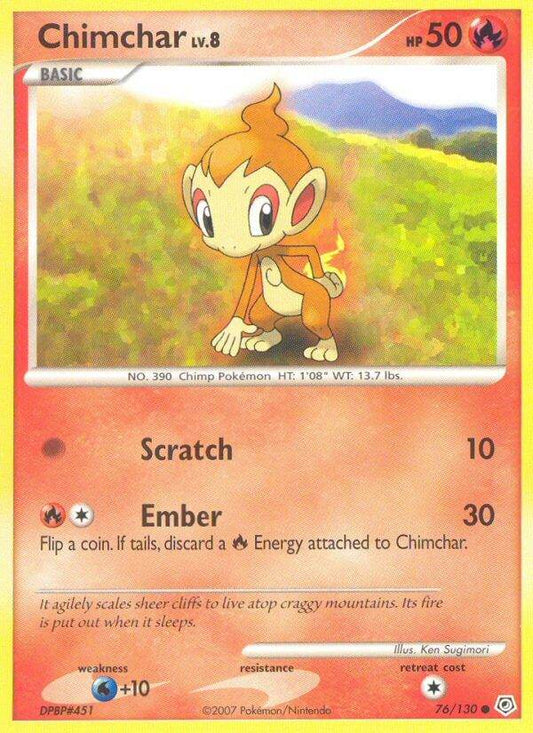 Chimchar 76/130 Reverse Common - MissingNo.