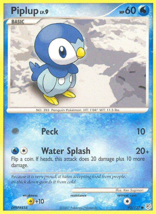 Piplup 93/130 San Diego 2008 Pokémon USA Annual Distributor Meeting Promo - MissingNo.