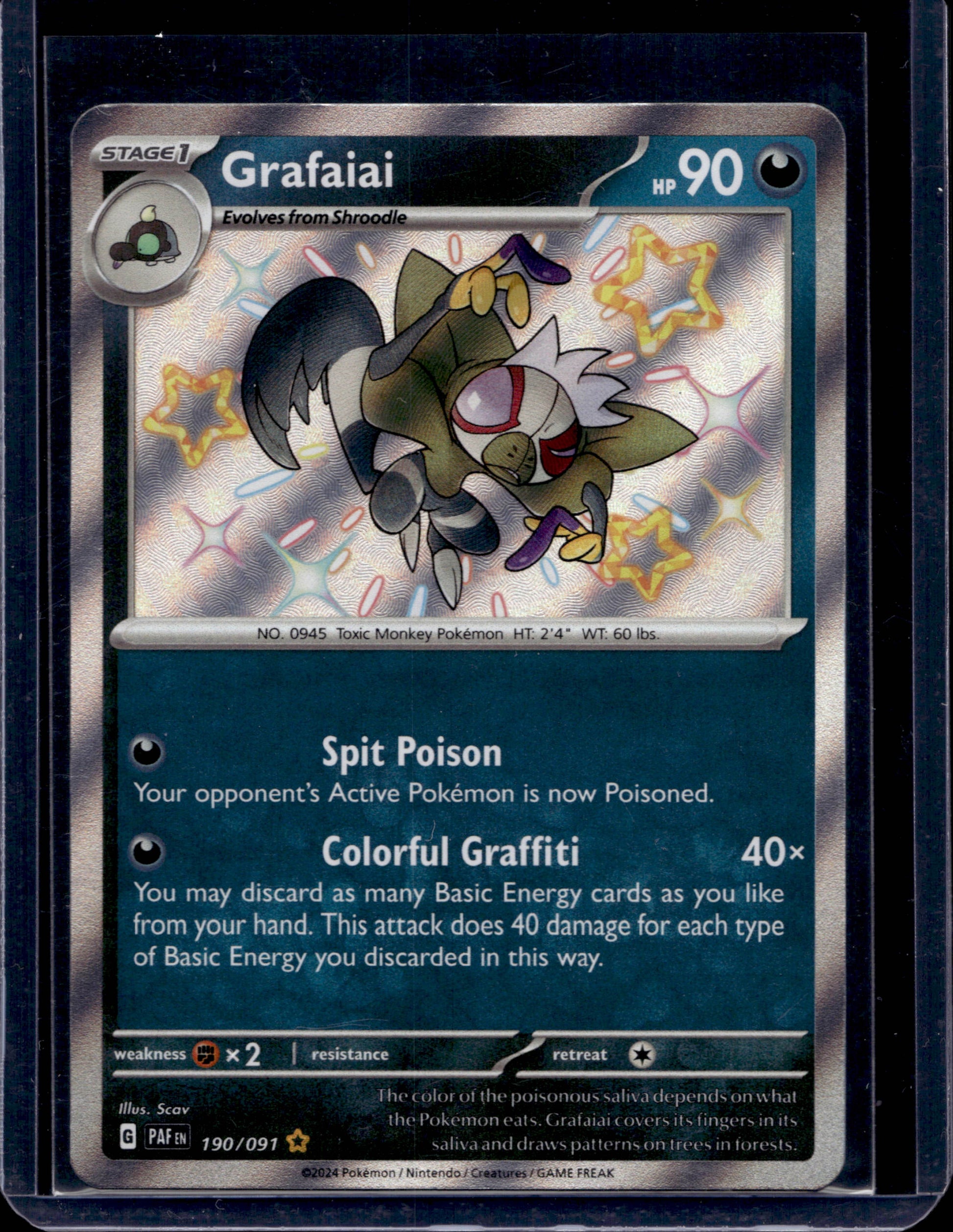 Grafaiai 190/91 Shiny Rare - MissingNo.