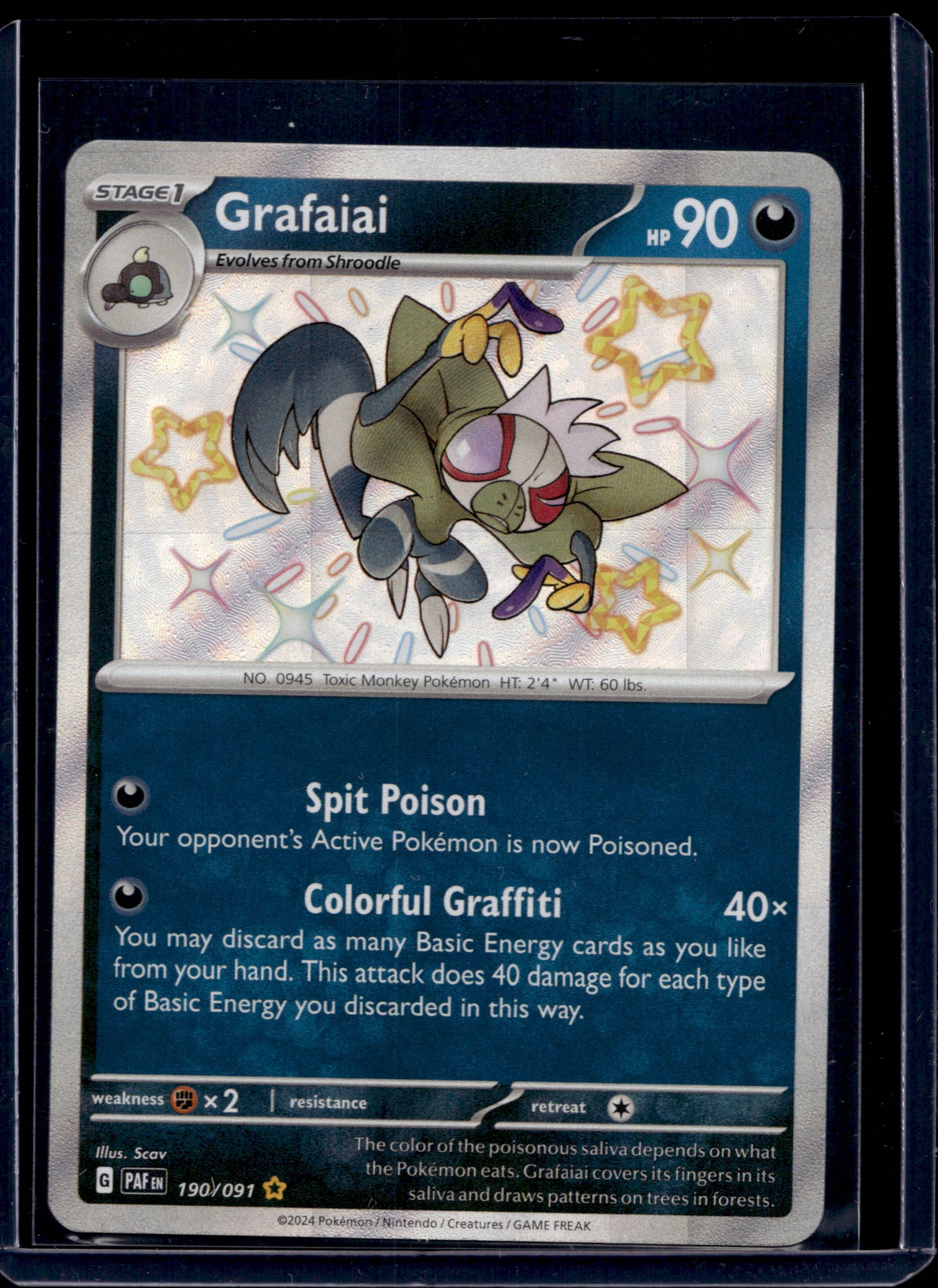 Grafaiai 190/91 Shiny Rare - MissingNo.