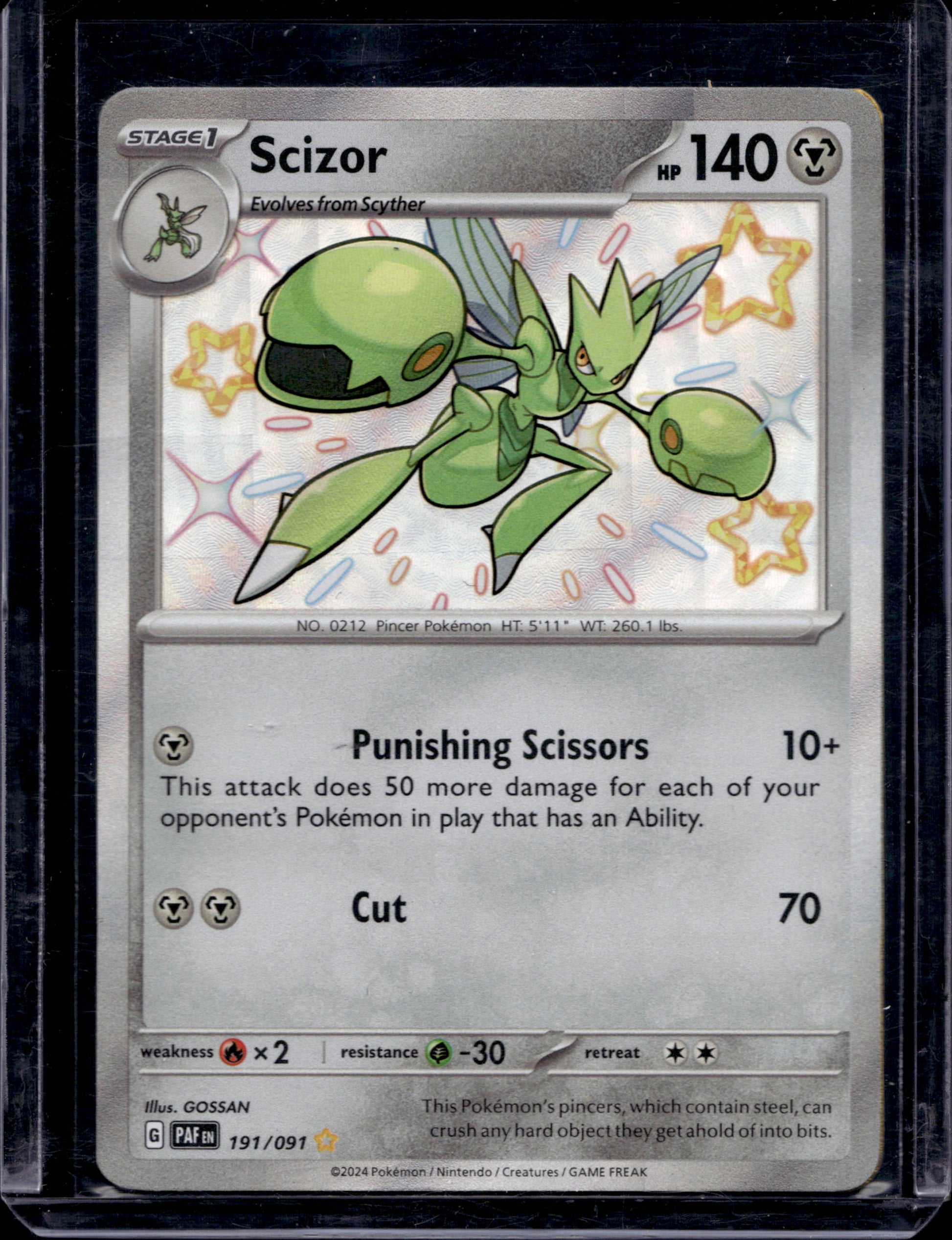 Scizor 191/91 Shiny Rare - MissingNo.