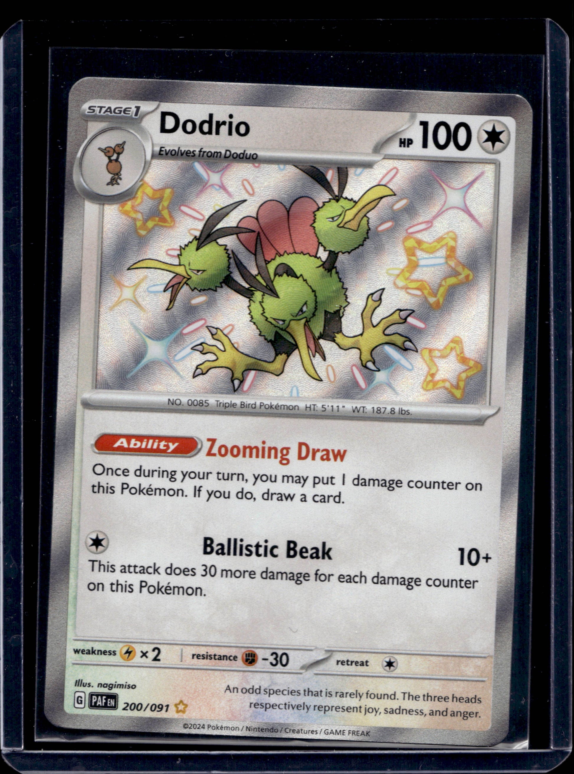 Dodrio 200/91 Shiny Rare - MissingNo.