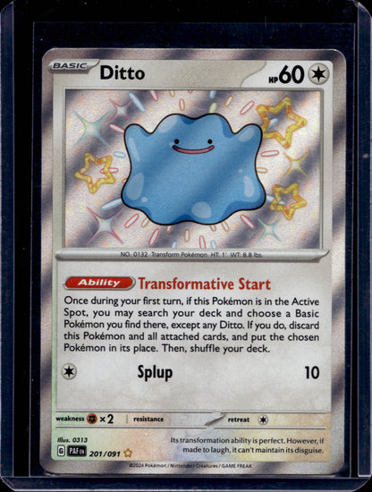 Ditto 201/91 Shiny Rare - MissingNo.