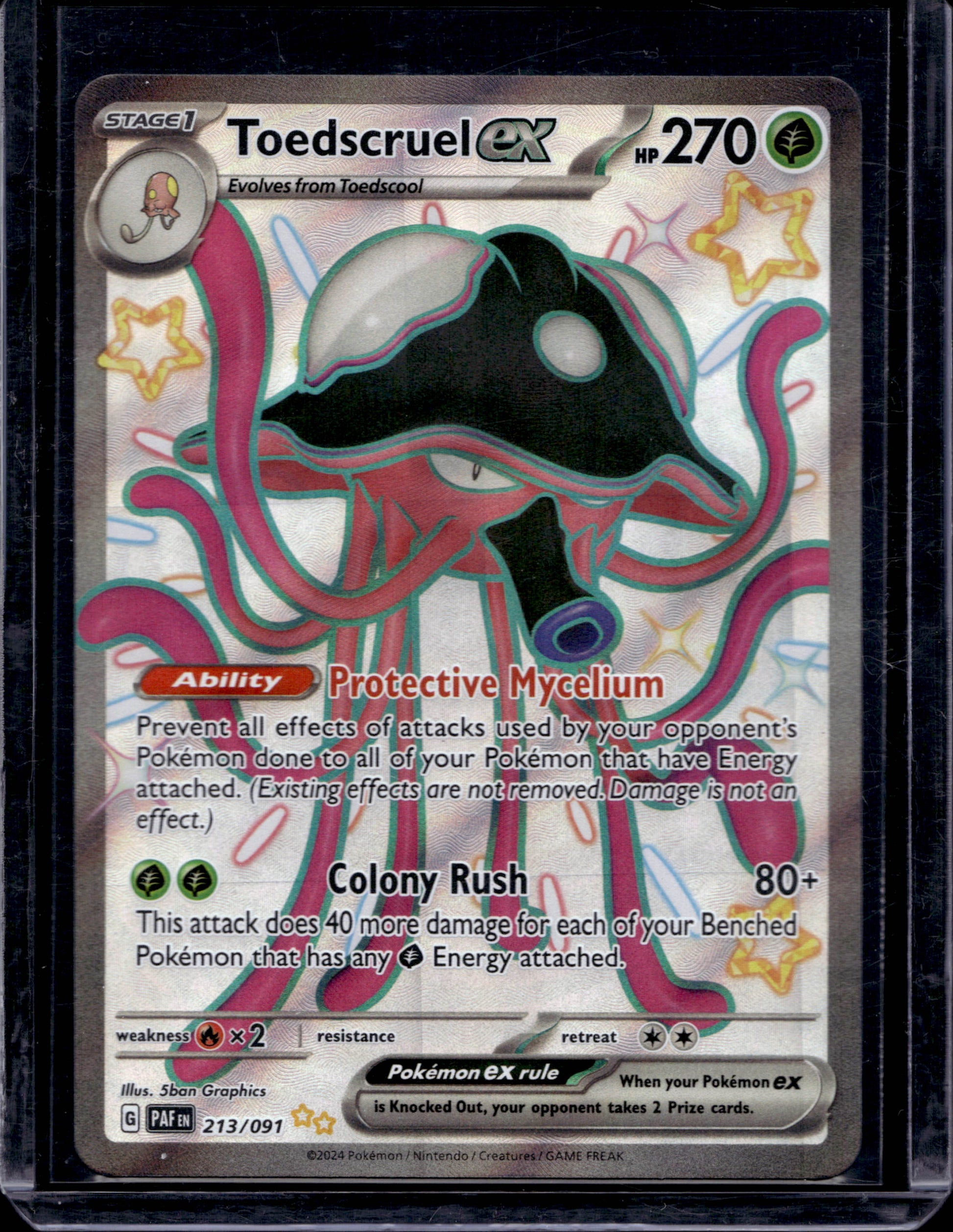 Toedscruel ex 213/91 Shiny Ultra Rare ex - MissingNo.