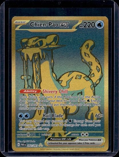 Chien-Pao ex 242/91 Gold Hyper Rare ex - MissingNo.