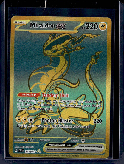 Miraidon ex 243/91 Gold Hyper Rare ex - MissingNo.