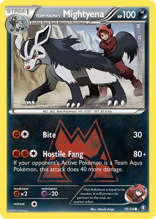 Team Magma's Mightyena 19/34 Common - MissingNo.