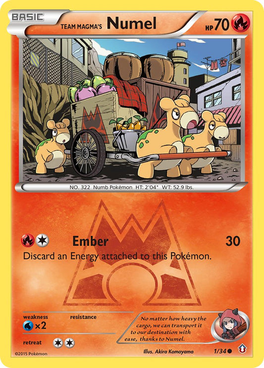 Team Magma's Numel 1/34 Reverse Common - MissingNo.