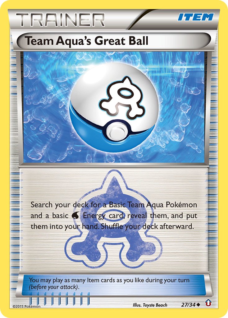 Team Aqua's Great Ball 27/34 Uncommon - MissingNo.