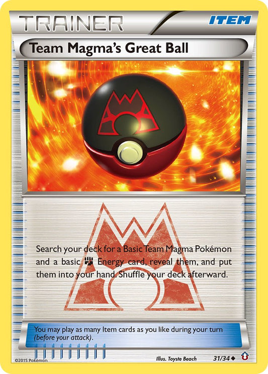 Team Magma's Great Ball 31/34 Reverse Uncommon - MissingNo.