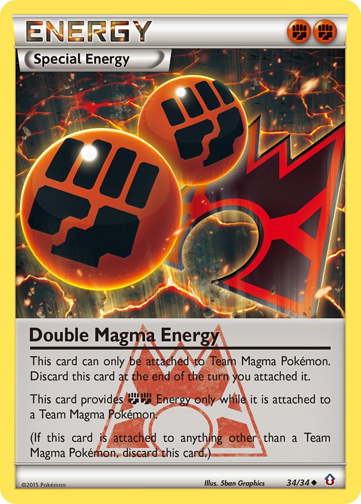 Double Magma Energy 34/34 Uncommon - MissingNo.
