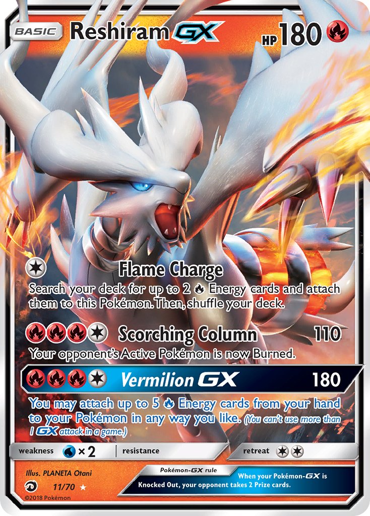 Reshiram GX 11/70 Holo Rare GX - MissingNo.