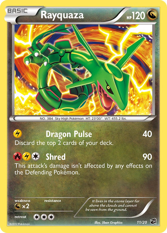 Rayquaza 11/20 Mirror Holo Dragon Vault Blisters Exclusive - MissingNo.