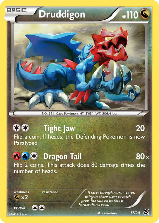 Druddigon 17/20 Mirror Holo Dragon Vault Blisters Exclusive - MissingNo.