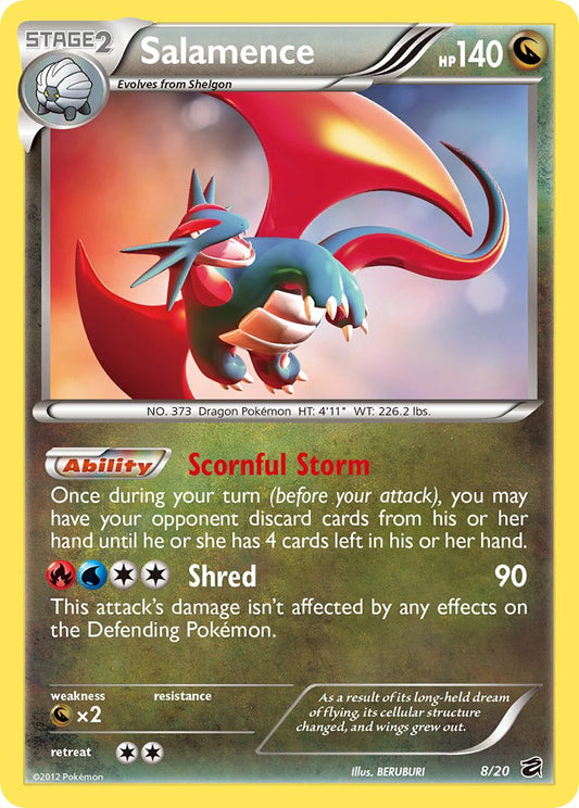 Salamence 8/20 Cosmos Holo XY Single Pack Blisters Exclusive - MissingNo.