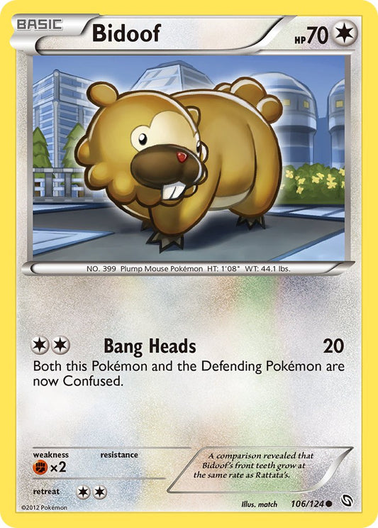 Bidoof 106/124 Reverse Common - MissingNo.