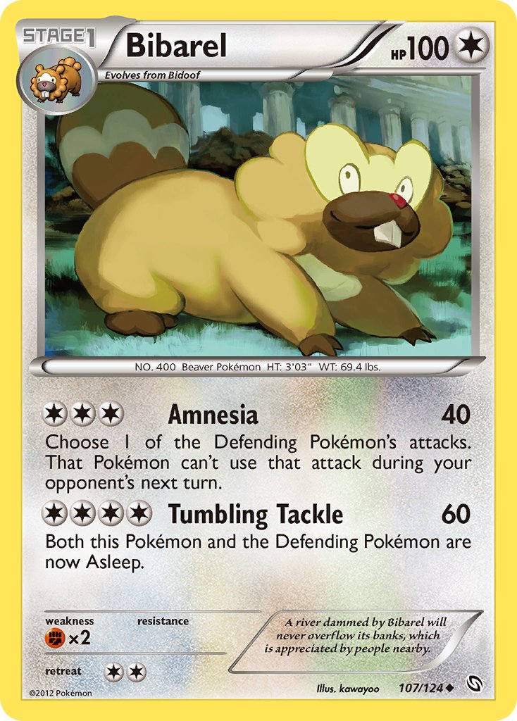 Bibarel 107/124 Uncommon - MissingNo.