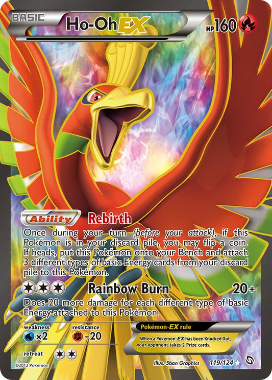 Ho-Oh EX 119/124 Holo Ultra Rare EX - MissingNo.