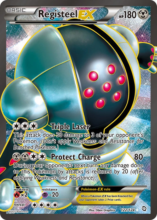 Registeel EX 122/124 Holo Ultra Rare EX - MissingNo.