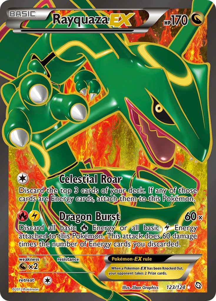 Rayquaza EX 123/124 Holo Ultra Rare EX - MissingNo.